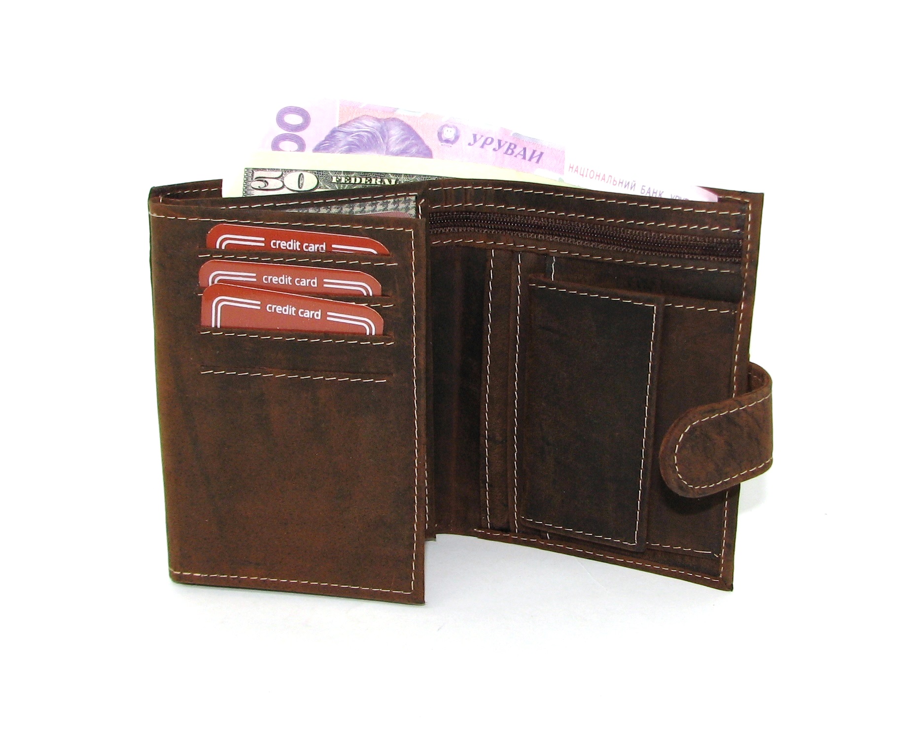 Гаманець чоловічий DNK Leather DNK-06L-BAW TAN Гаманець чоловічий DNK Leather DNK-06L-BAW TAN